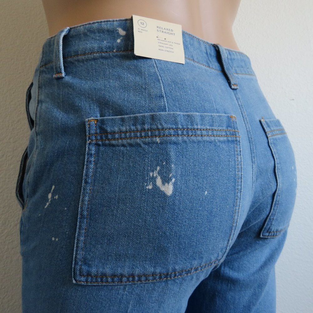 Relaxed Straight Universal Thread Jeans Women's Size 12 NWT - Picture 2 of 4